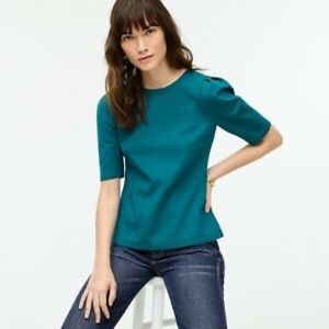 J Crew green blouse